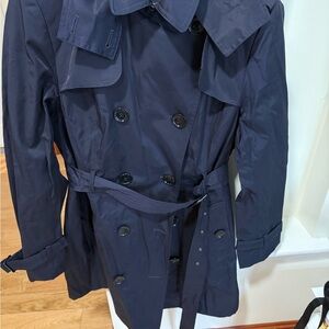 Women's Navy Trench Coat